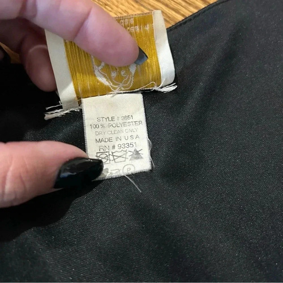 Vintage SANDRO Black Dress Ruffles - See Pictures For Measurements - Picture 5 of 8